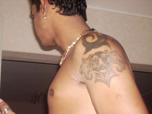 3 headed Tiger tattoo