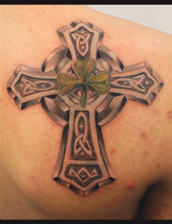 celtic cross tattoo arm