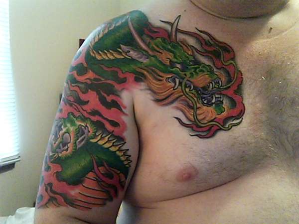 Dragon right shoulder/ arm tattoo