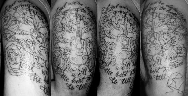 Frank Turner Linework tattoo