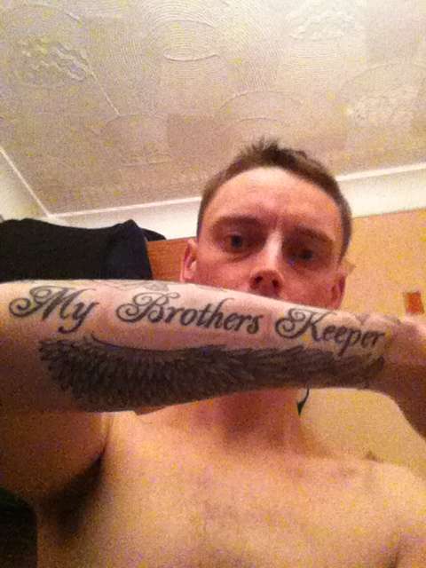 My black & shade Forearm Sleeve tattoo