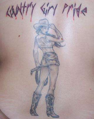 Pin-Up Cowgirl tattoo