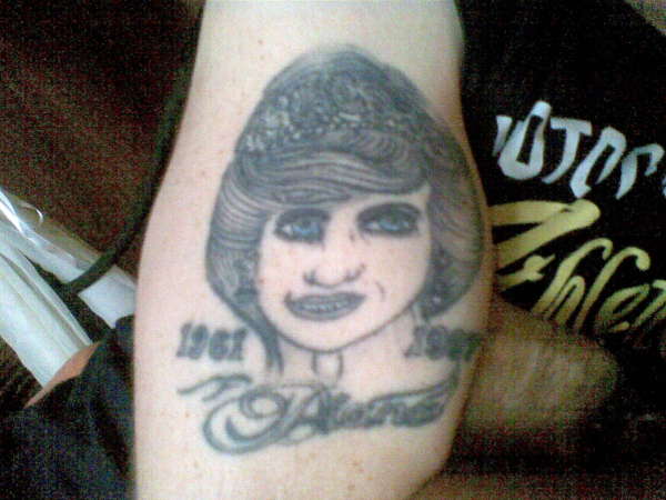 Princess Diana tattoo.