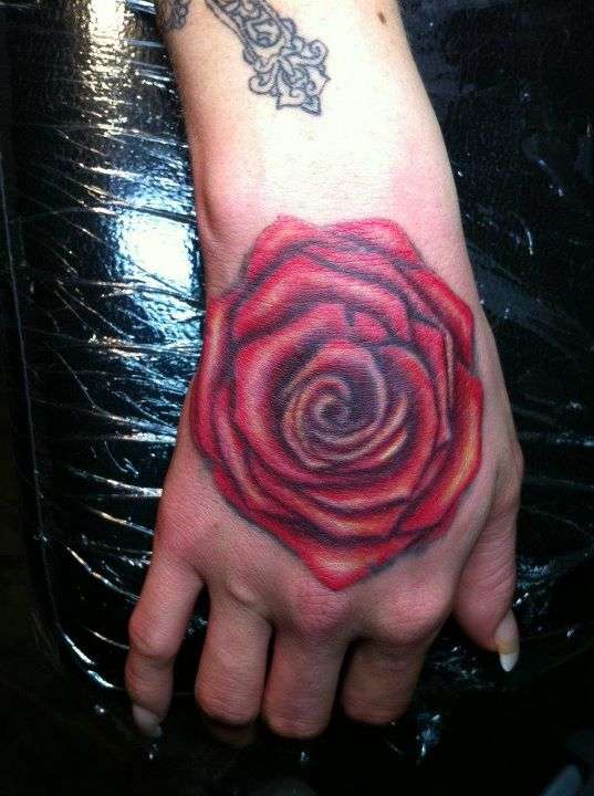 Rose hand tattoo tattoo