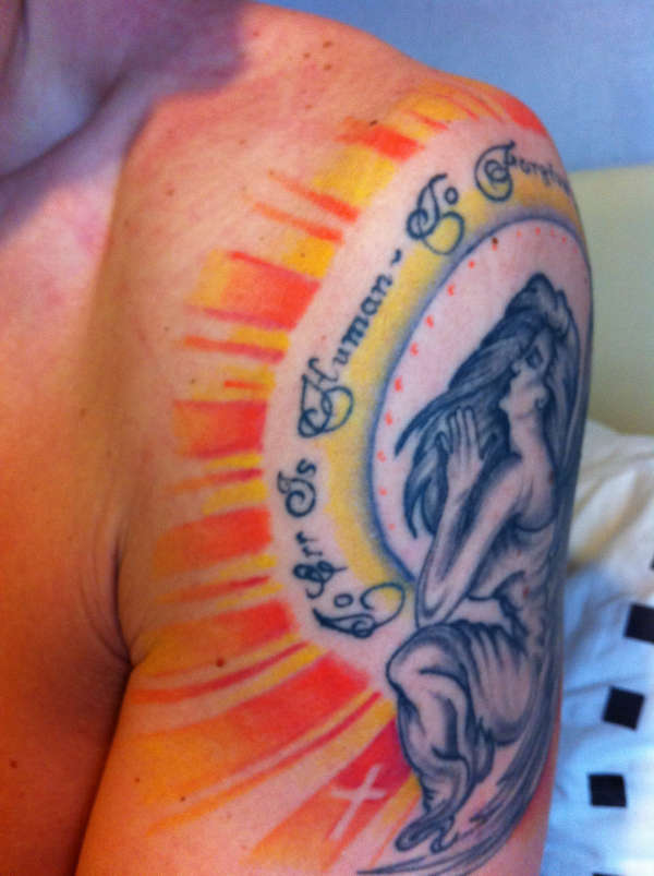 Second tattoo - Angel tattoo