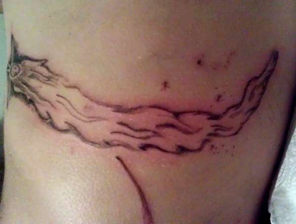 Unf_ Halley's Hayley's Haley's Comet Tattoo pic 2 trickstattoo tattoo