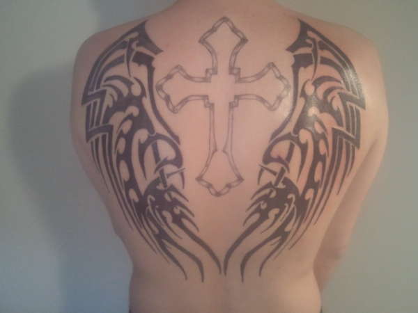 angel wings..full back tattoo