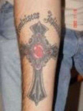 Black Cross tattoo