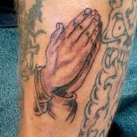 hands tattoo