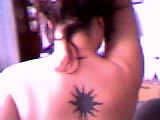 Upper back tattoo