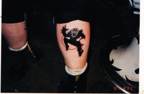 brimstone op ivy band logo tattoo