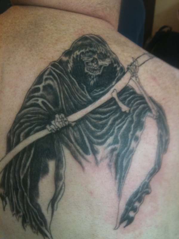 reaper back tattoo