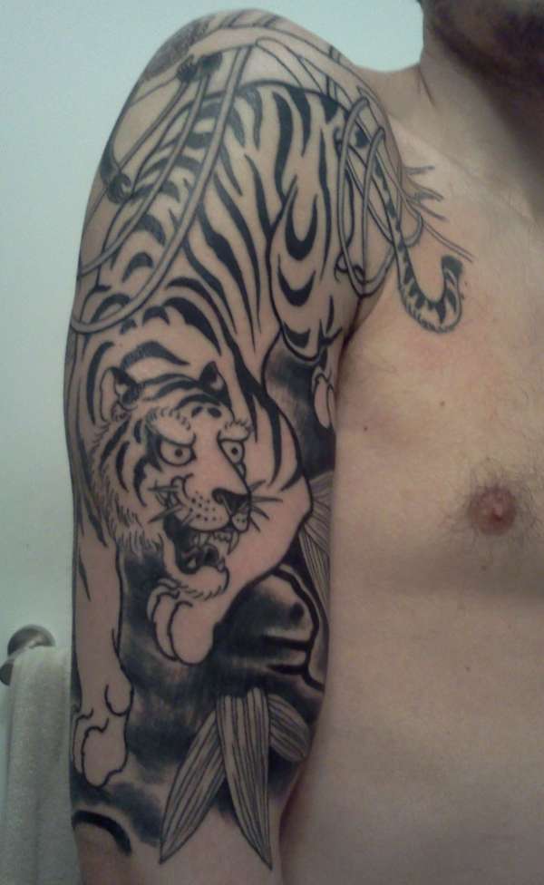 tiger sleeve (unfinished) tattoo