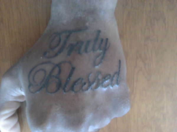 truly blessed tattoo