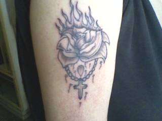 Burning Rose tattoo