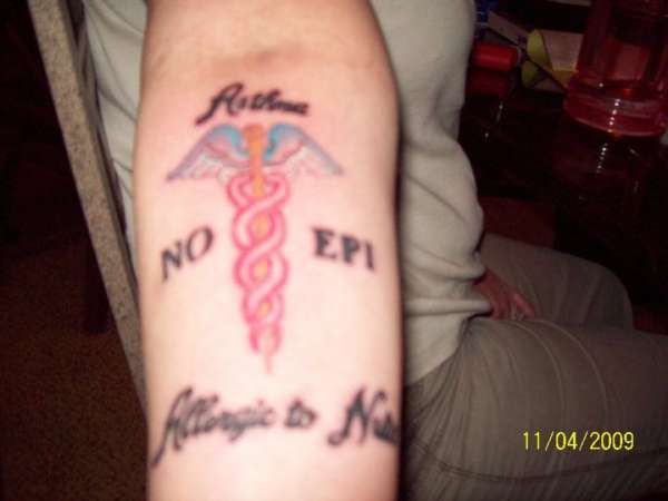 Medical Alert Symbol tattoo