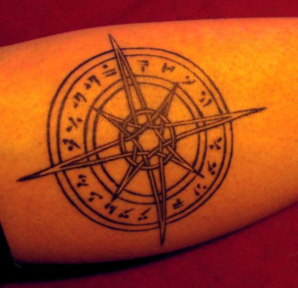 Skyrim Compass tattoo