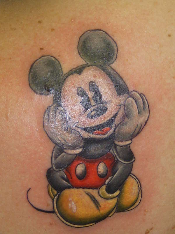 Vintage Mickey Mouse tattoo