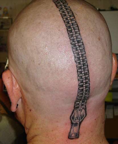 zipped tattoo