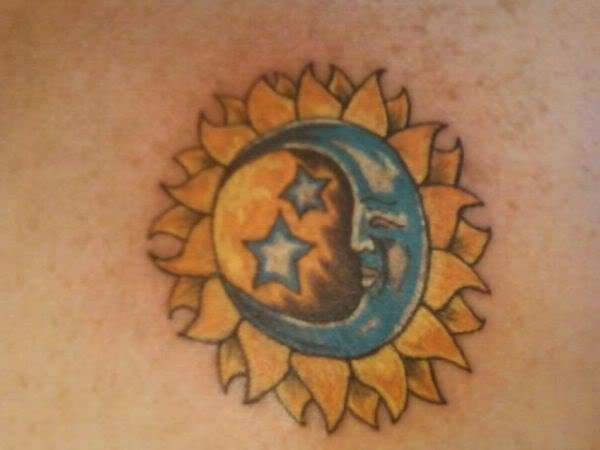 moon &sun tattoo