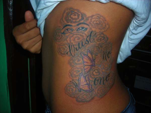 nane n clouds n butterflies tattoo