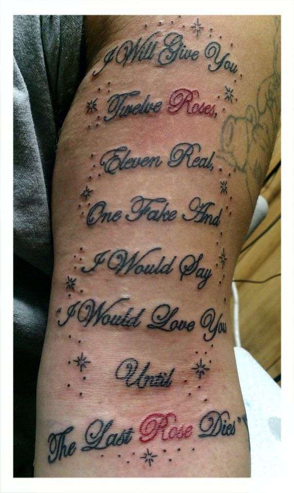 sayings tattoo