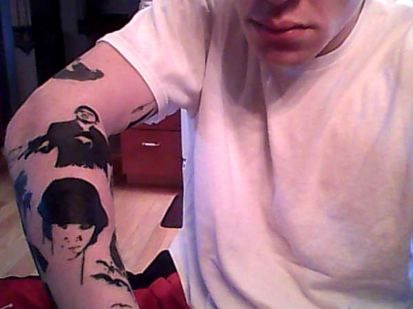 scarface and clockworck orange tattoo
