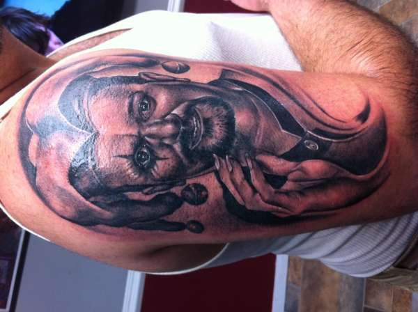 self portrait jester tattoo tattoo