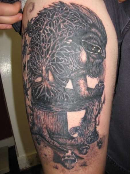 tree dude tattoo