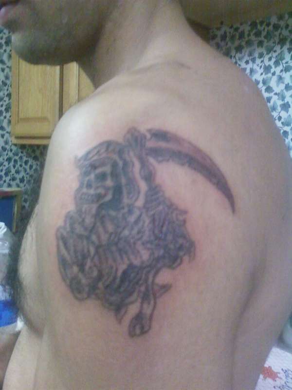 BRAD'S GRIM REEPER tattoo