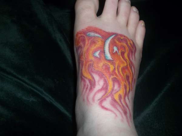 Fire tattoo