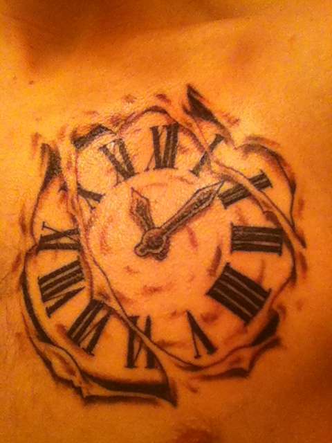 Internal clock tattoo
