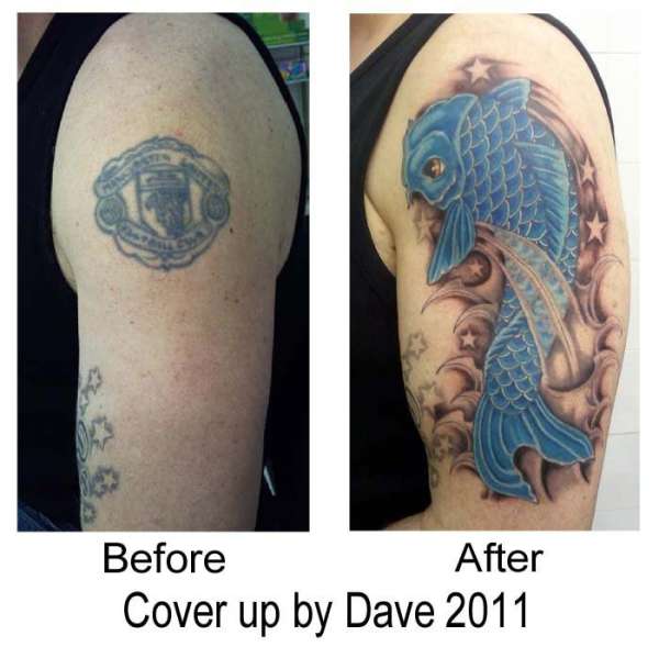 Koi cover up tattoo