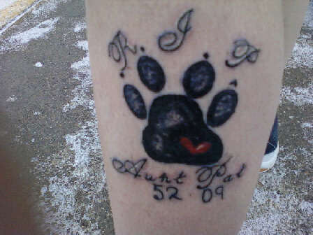 My Memorial Tattoo for My Aunt Pat also my first tattoo. tattoo