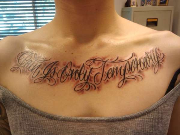 Pain Is Only Temporary tattoo