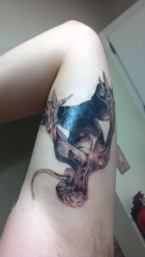 Resident evil licker tattoo