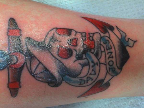 Sailor Jerry homage tattoo