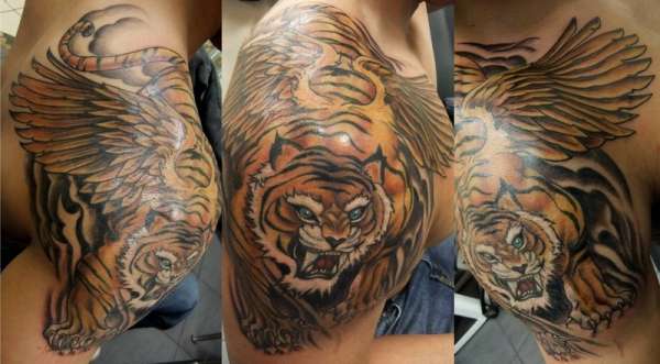Tiger With Wings tattoo