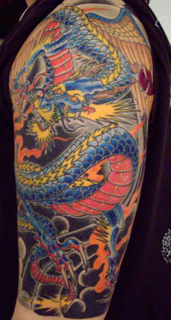 dragon arm tattoo