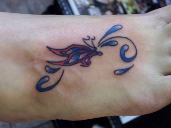 custom foot tat tattoo