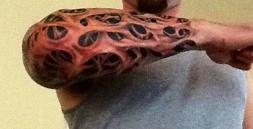 skin cheese tattoo