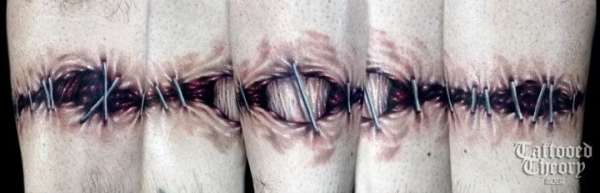 zombie sock tattoo