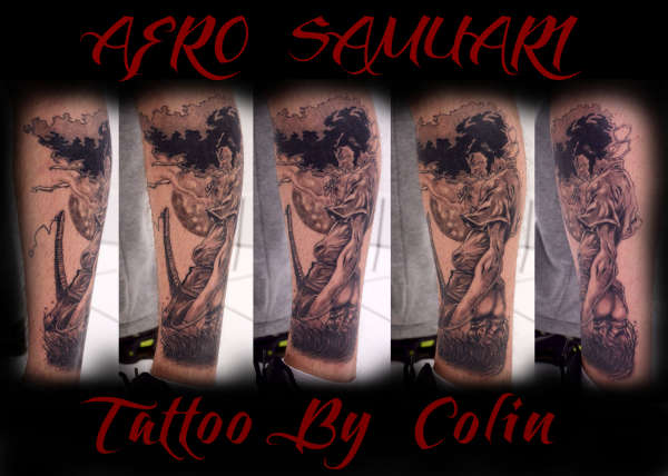Afro Samuari tattoo