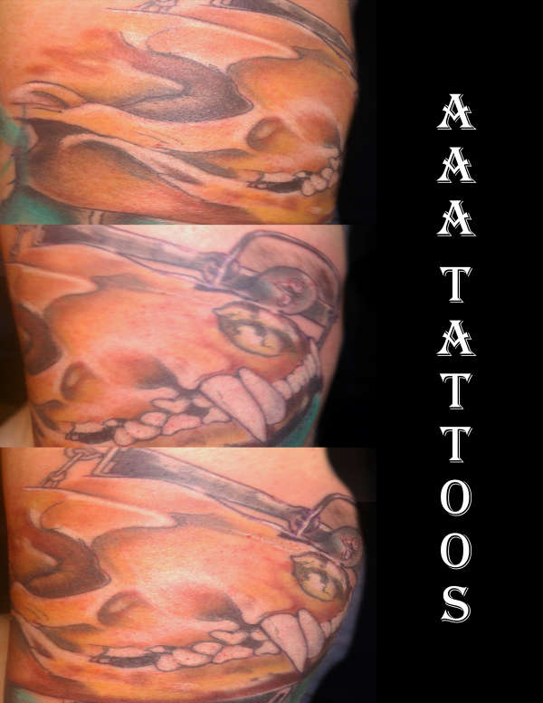 FISHER SKULL tattoo