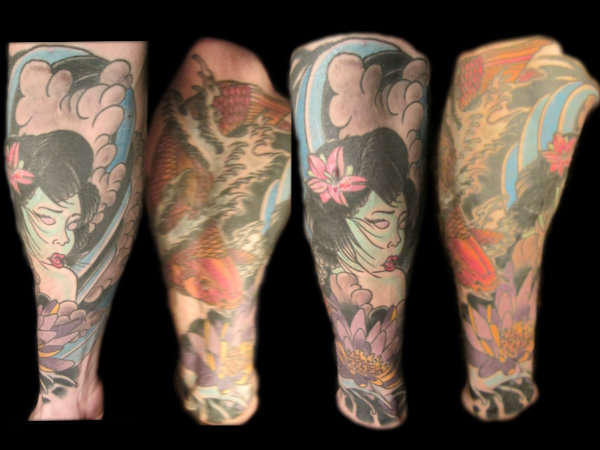 Geisha/Koi tattoo