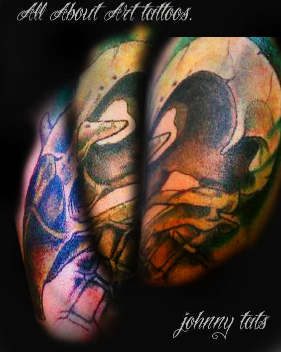 HAWK SKULL tattoo