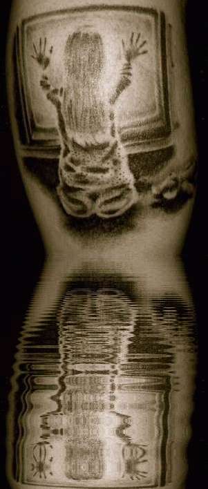 Poltergeist (reflecting on water) tattoo