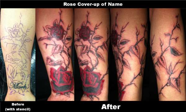 Roses Cover-up tattoo