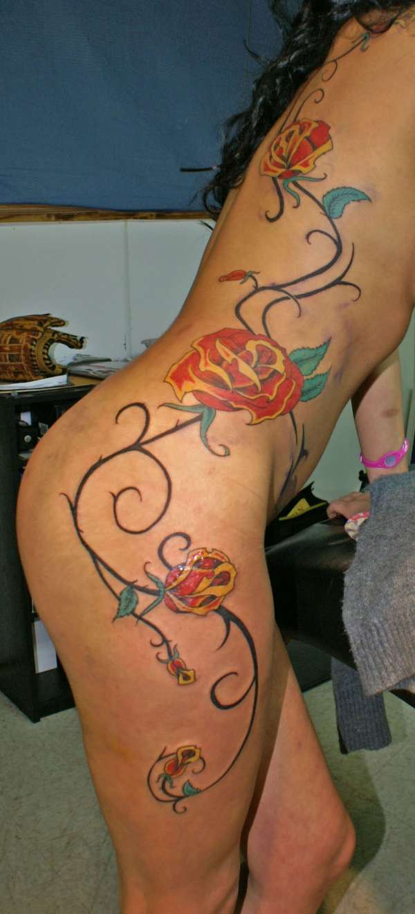 Who doesn't  love roses? tattoo