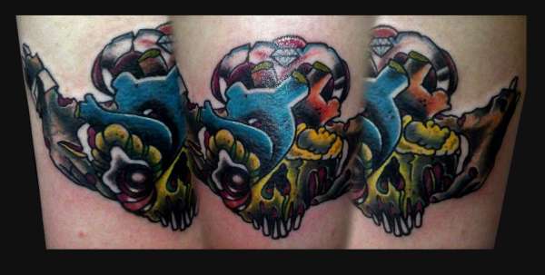Zombie Claddagh tattoo